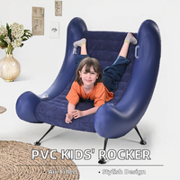 Fauteuil à bascule gonflable moderne en PVC pour enfants, balançoire sensorielle inclinable pour salon, design de canapé à bascule