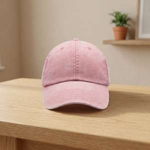 Gorra de béisbol OEM personalizada con logo, estilo vintage, lavada, tipo dad hat, de algodón. - Product Image 4