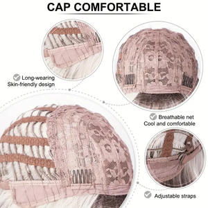 Peluca <span class=keywords><strong>de</strong></span> pelo liso Bobo Head <span class=keywords><strong>de</strong></span> alta calidad con flequillo para mujeres <span class=keywords><strong>de</strong></span> <span class=keywords><strong>Amazon</strong></span> tamaño <span class=keywords><strong>de</strong></span> gorra pequeña al por mayor tocado <span class=keywords><strong>de</strong></span> fibra química - Product Image 4