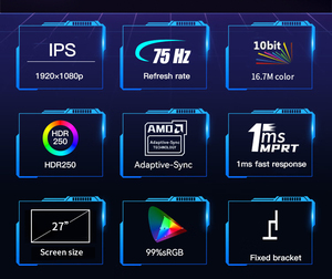 หน้าจอทัชสกรีน10จุดแบบพกพาสำหรับแล็ปท็อปหน้าจอ100% ขนาด27นิ้ว <span class=keywords><strong>LG</strong></span> IPS - Product Image 5