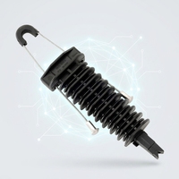 PA2000 Serre-câble de tension de type cale pour câble de descente à fibre optique ADSS, fixation à l'extrémité, corps en plastique, alliage d'aluminium, protection UV, pour câble aérien