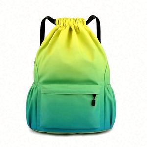 Custom Logo Waterproof Oxford Cloth Basketball Soccer Bag Bundle Pocket Lightweight Casual Sports Gym Drawstring <b>Backpacks</b> - Product Image 4