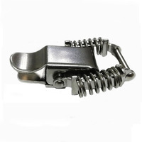 Loquet à ressort en acier au carbone, verrou de serrure réglable pour boîte à outils, loquet à bascule zingué, personnalisable pour sacs