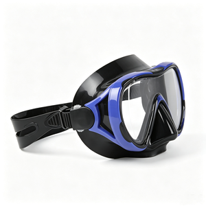 Maßgefertigte Taucherbrille aus Gehärtetem Glas Schnorchelset mit Volltrocken-Schnorchel Hypoallergenes Silikon Professionelles Schwimmset in Gelb - Product Image 4