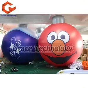 Inflatable Christmas Ornament Balloon For Decorations Christmas Inflatable Snow Ball Toy Decoration Party PVC Balloon