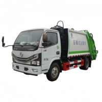 Camion compacteur de déchets municipaux Dongfeng 6CBM 4x2 Diesel à chargement arrière pour le nettoyage des rues urbaines