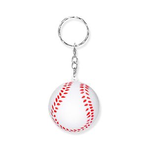 Porte-clés en cuir PU en forme de ballon de basket, de football, de baseball, de soccer simulé, de golf, pendentif créatif de football, cadeaux d'anniversaire - Product Image 5