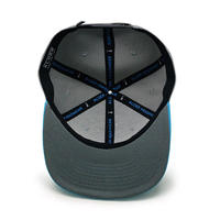 Casquettes Snapback à 6 Panneaux Camouflage Deux Tons Hip Hop Personnalisées Bord Plat Casquette OEM Logo Brodé en 3D Snapback CAP pour Hommes