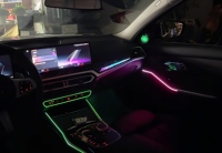 Pour BMW Série 3 G20 2023-2025, éclairage ambiant, panneau LED coloré dynamique à rayures étoilées, kit d'éclairage intérieur de voiture