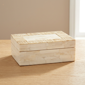 Handcrafted Bamboo <b>Storage</b> <b>Box</b> with Lid Eco-Friendly Stylish Organizer for Home Office and Decorative Use - Product Image 1