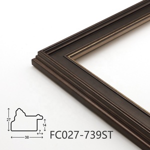 Moulures de <span class=keywords><strong>cadre</strong></span> photo et de miroir en PS, style américain, couleur champagne <span class=keywords><strong>doré</strong></span> foncé - Product Image 3