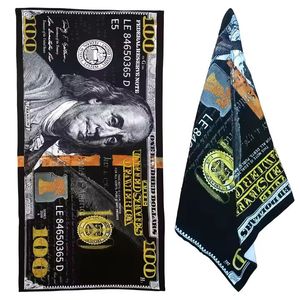 Bán buôn tùy chỉnh in logo nhanh chóng khô siêu thoải mái siêu mềm 100% cotton bãi biển Khăn - Product Image 4