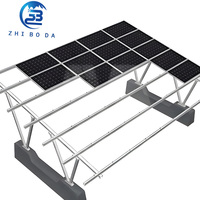Offre Spéciale : Support au sol en ciment photovoltaïque, acier au carbone galvanisé à chaud, système de montage solaire pour modules photovoltaïques