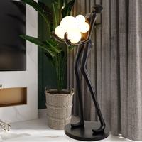 Lampadaire debout design nordique salon coin minimaliste résine Sculpture lampadaires