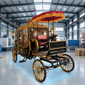 Nouvelle annonce : Élégante calèche électrique noire Royal Horse, capacité 4-6 places, 4 roues, couleur personnalisable, à vendre - Product Image 1