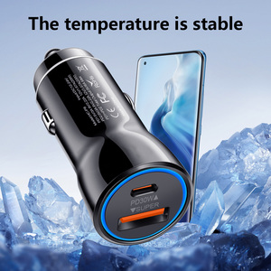 Eonline 60W Điện Thoại Loại C + USB Kép Nhanh Chóng Sạc Xe Hơi Adapter Pd 30W USB Siêu Xe Phổ Sạc - Product Image 5