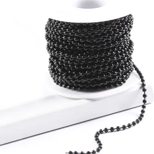 Banyo için yüksek kalite 4.5mm siyah demir top zincir siyah
