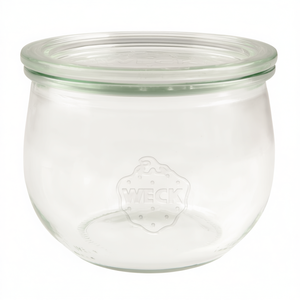 Weck Tulip Jar 10.5 Oz <b>Glass</b> Storage <b>Container</b> For Food Preservation - Product Image 2