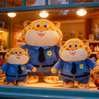 Peluche géante Léopard Officier Zootopia, cadeau idéal pour amis proches et enfants, vente en gros pour siège passager