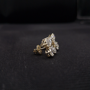 Pendientes de diamantes de platino para mujer, piedras de corte brillante solitario clásico, joyería fina para boda, compromiso, uso diario - Product Image 5