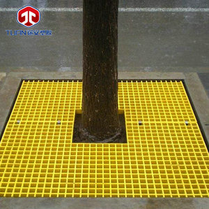 Xin Hui Fiberglass Grating Yellow Green Gray Water Resistant Garden Decoration Tree Pit Covers - Product Image 2