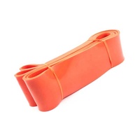 Color Naranja RTS de látex Natural ayudar logotipo personalizado Hip entrenamiento gimnasio culturismo casa Fitness resistencia sacar bandas de ejercicio