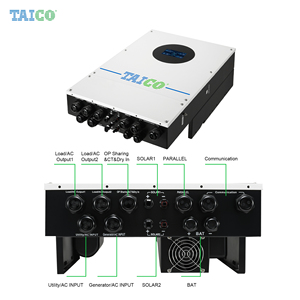 Sistema Híbrido Solar Monofásico Hybrx de 12kW, IP66 Impermeable, Almacenamiento de Batería de 48V, Paralelo 9 Unidades, Entrada de Energía Solar de 24kW, UPS de 10ms, 96.1% de Eficiencia - Product Image 4