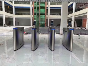 ระบบรักษาความปลอดภัยทางเข้าประตูแบบอัตโนมัติหมุนแบบไร้สัมผัสระบบรักษาความปลอดภัยสำหรับทางเข้าอาคารสำนักงานที่ทันสมัยล็อบบี้ - Product Image 6