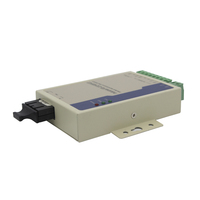 Convertidor de Fibra Óptica RS232/RS485/RS422 GM168MM-C2, Módem de Fibra Óptica Serial Multimodo, Alcance de 2 km, Compatibilidad con Redes IP para FTTX/FTTH