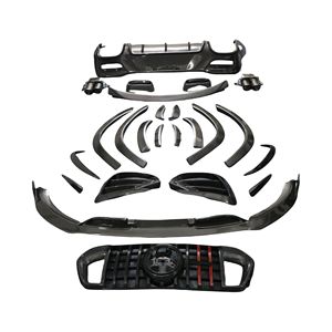 Para <span class=keywords><strong>Mercedes</strong></span> Bens GLE <span class=keywords><strong>Coupe</strong></span> GLE350 GLE450 GLE63AMG C167, actualización a estilo B, Kits de cuerpo de fibra de carbono, alerón difusor de labio delantero - Product Image 1