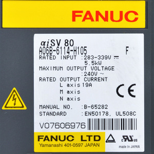 Amplificador de Servoaccionamiento Fanuc <span class=keywords><strong>A06B</strong></span>-<span class=keywords><strong>6114</strong></span>-H104 H103 <span class=keywords><strong>H105</strong></span> de Alta Calidad para Automatización y Equipos Electrónicos - Product Image 2