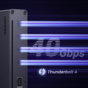 Ugreen Thunderbolt 4 Dock 8 in 1 40Gbps ฮับ TBT4 3 x TB 4 DUAL 4K 60Hz Dual 8K จอแสดงผล8K 85W ชาร์จเร็วอีเธอร์เน็ตกิกะบิต - Product Image 4
