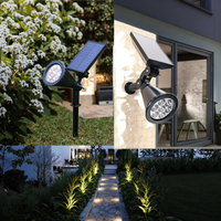 Haute Lumen IP44 solaire paysage lumière extérieure jardin Spike voie pelouse lampe 4 LED lumière capteur contrôle projecteur parc cour