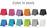 Serviette jetable en microfibre tissée unie, super absorbante, rafraîchissante, avec logo imprimé, pour le sport, emballée, écologique