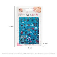 Plaque de tamponnage pour nail art XY-DS01 Nouvelle Collection – Kit de transfert DIY avec 5 feuilles de film colorées