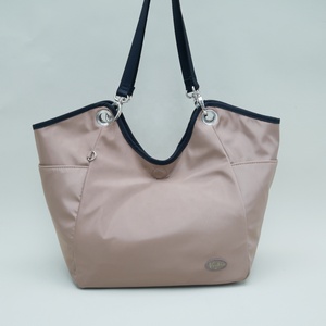Double-sided Reversible Women's Monogram Print Tote <b>Bag</b> Large Capacity Water-resistant Nylon Shoulder <b>Bag</b> for <b>Work</b> Travel Daily - Product Image 3