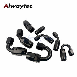 Nuevo negro <span class=keywords><strong>rojo</strong></span> AN6 6AN 90 grados combustible giratorio montaje manguera extremo aceite combustible adaptador - Product Image 3