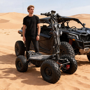 สกู๊ตเตอร์ EU 4WD มอเตอร์ 20000W ความเร็ว 65 กม./ชม. ระยะทาง 80 กม. รับน้ำหนัก 300 กก. โครงอะลูมิเนียม พับได้ ระบบกันสะเทือนเต็มรูปแบบ ไฮดรอลิก - Product Image 1