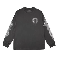 Худи унисекс с шелкографией Chrome Hearts, оптовая продажа, высококачественный флис из 100% хлопка двойного плетения
