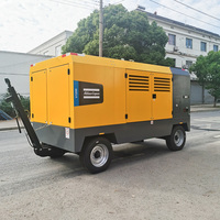 Compresor de Aire de Tornillo con Motor Diésel Atlas Copco V1200 de 25 bar y 1200 Cfm de Alta Presión para Trabajos de Construcción e Industria Minera