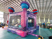 Château gonflable galactique, château gonflable fusée spatiale, aire de jeux pour enfants, Hupfburg Ritterburg, location de terrain de jeux en plein air