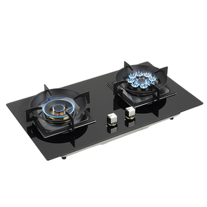 Table de cuisson à gaz GPL 2 brûleurs en gros avec allumage par impulsion, cuisinière encastrable personnalisée en verre noir, utilisation extérieure, compatible <span class=keywords><strong>voiture</strong></span> - Product Image 3