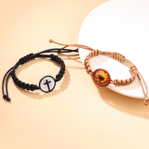 Nueva Pulsera Tejida Cristiana con Versículo Bíblico Personalizado, Pulseras con Escrituras NFC y URL Emergentes - Product Image 4