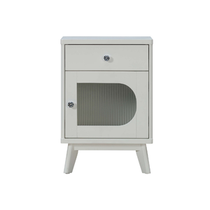 Collection EVEREST, table de chevet en bois massif au design moderne, durable, meubles de chambre à coucher, fabrication au Vietnam - Product Image 2