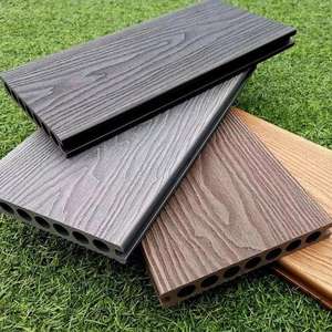 Tarima de Madera Compuesta para Exteriores con Relieve 3D, Revestimiento para Terrazas y Jardines, Tarima de Madera y Plástico - Product Image 1