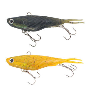 LUSHAZER 2 pcs/lot TPR Soft Fishing Lure 20g 36g VIB Bait Isca Soft Lures Pesca Silicone Bait Winter Fishing - Product Image 1