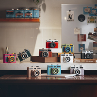 Appareil photo argentique réutilisable HOLGA 135BC 35 mm, professionnel, vintage, manuel, étanche/antichoc, en plastique, objectif F/8 47 mm, pile AA, fixe