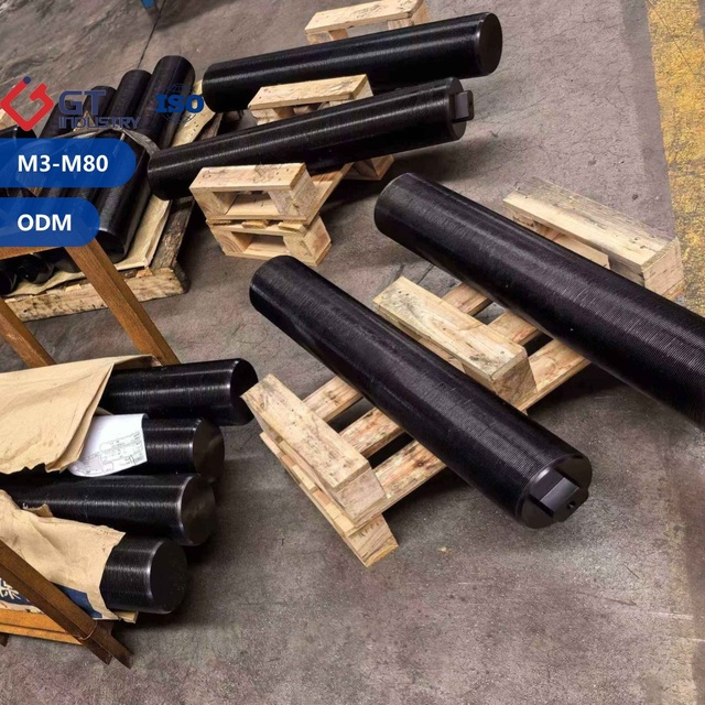 Large Size HDG Galvanized Black A193 Gr B7 L7 Set Threaded Rod 3" 4" 5" 6" 1000mm M20-M80 Grade 2H Heavy Nuts Astm Stud Bolts