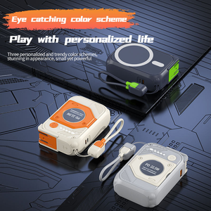 Banco de Energía Portátil de 10000mAh, Carga Rápida de 22.5W, Cargador Inalámbrico y con Cable 2 en 1, con Enchufe Plegable y Soporte Magnético - Product Image 2