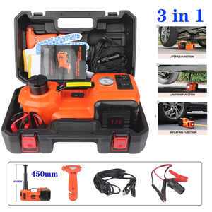 Kit de Gato Hidráulico Eléctrico para Automóvil Ananke Tools 5T, Construcción de Acero Aleado, 180W de Potencia, Luz LED - Reparación Automotriz, Emergencia, Neumáticos - Product Image 2